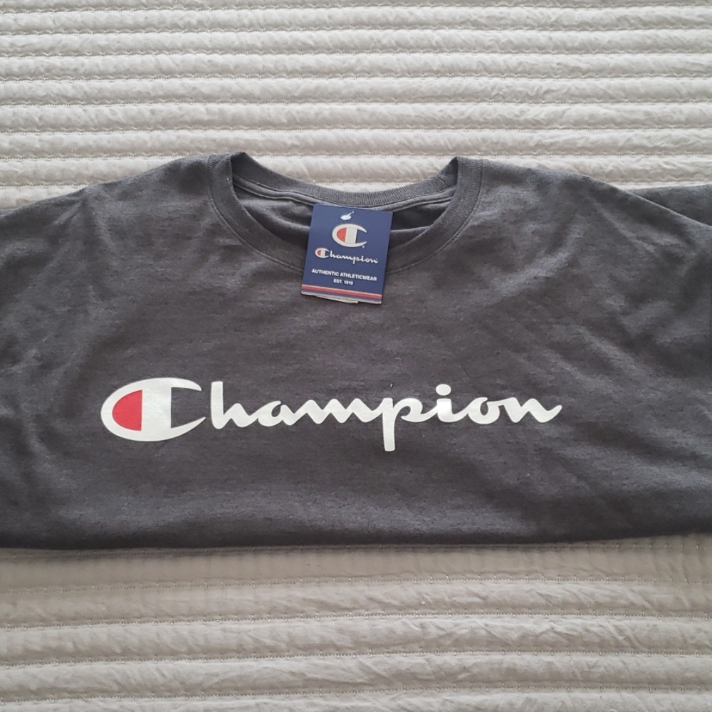 Men's grey champion shirt